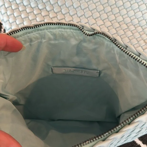 Women’s light blue naghedi woven purse with smaller wallet bag - Picture 4 of 8